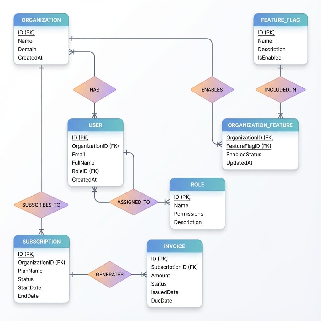 SaaS Database Schema